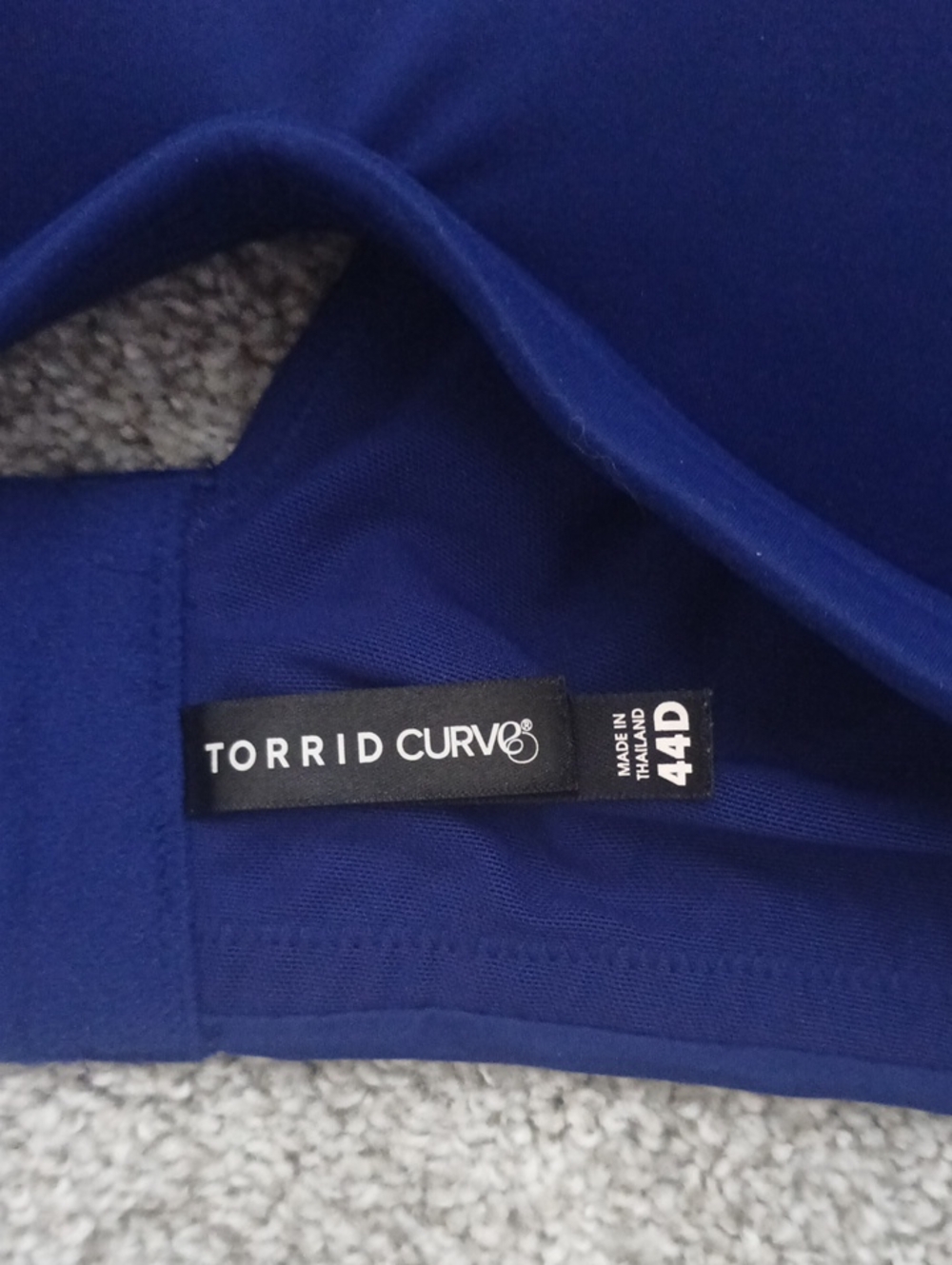 Torrid Curve Wireless Padded Blue Bra Size 44D - Picture 2 of 3